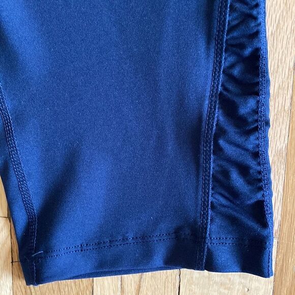 NWT Tangerine Cropped Side Ruched Leggings Navy Pink Size Large - Picture 5 of 10